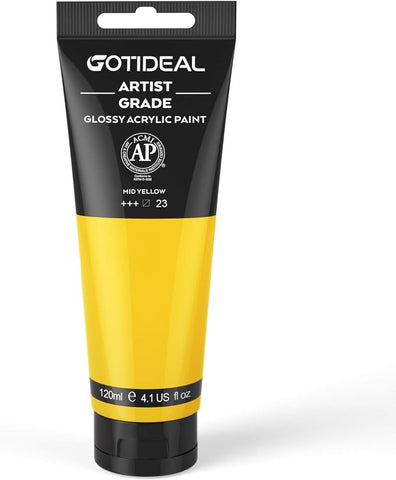 Gotideal Acrylics 4 oz Mid Yellow