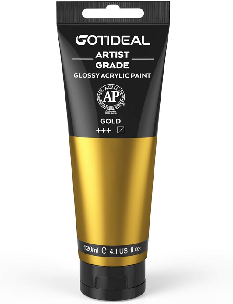 Gotideal Acrylics 4 oz Gold