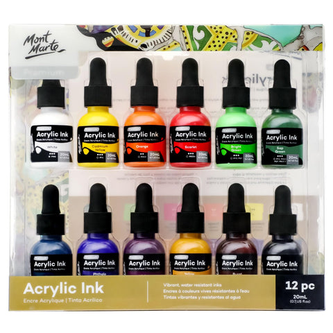 Acrylic Ink Kit- 12pc