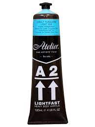 Acrylic- A2 Cobalt Turquoise Light)  Atelier  Lightfast -120ml/4 oz.