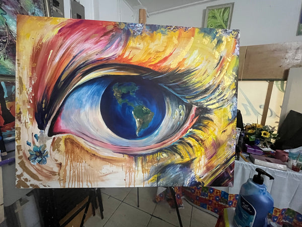 Painting -Gods watching