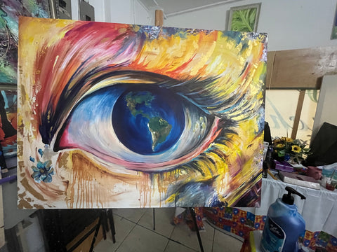 Painting -Gods watching