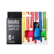 Liquitex Basics Acrylic- Fluorescents 6pc