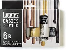 Liquitex Basic Acrylic- Metallics 6pc