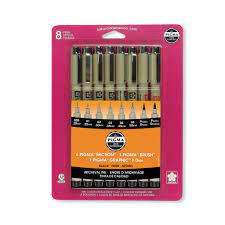 Micron- Pen Set- 8pc