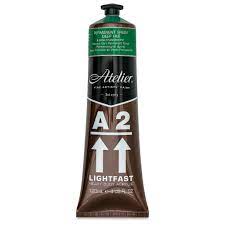 Acrylic- (Permanent Green Deep)  Atelier  Lightfast -120ml/4 oz.