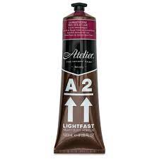 Acrylic- A2 (Quinacridone Red Violet)  Atelier  Lightfast -120ml/4 oz.