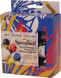 Speedball-Block Printing Ink-6pc