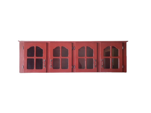 6ft overhead/ Wall cupboard- G/Brown Stripe
