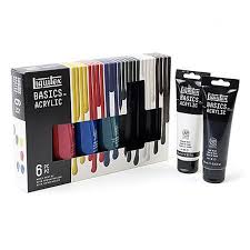 Liquitex Basics Acrylic- basic colours 6pc