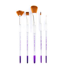 Brush Set- Grip Handles 5pc
