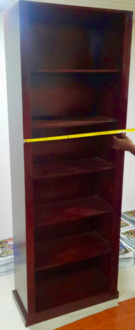 Bookshelf- 30” x 7ft stain