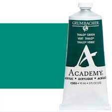 Acrylic- Thalo Green 2.5oz Grumbacher