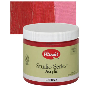 Acrylic- Utrecht Medium RED- 16 oz.