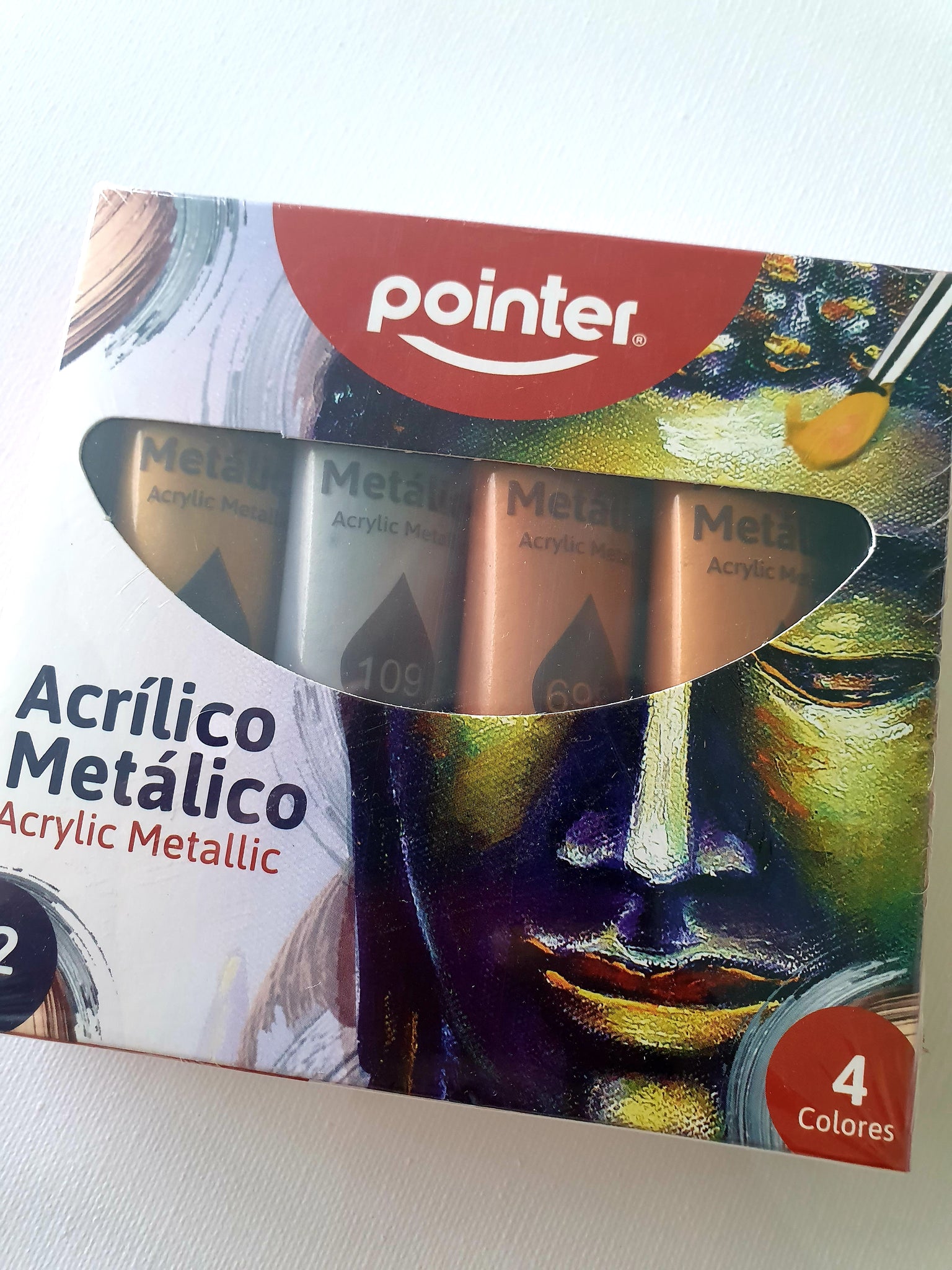 Acrylic Paint Set -4pc- metallics