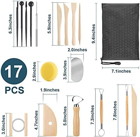 Pottery/ Ceramic Tools- 17pc