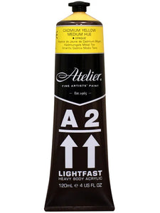 Acrylic- A2  (cadmium Yellow)  Atelier  Lightfast -120ml/4 oz.