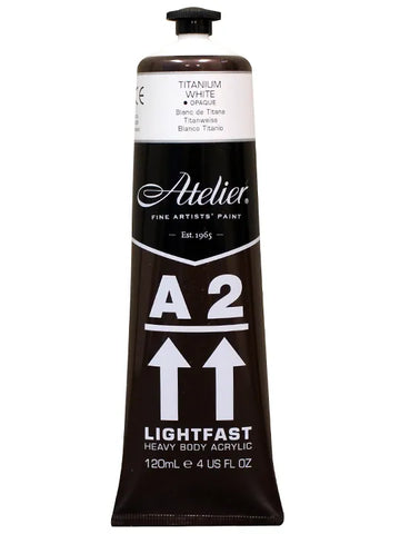 Acrylic- A2  (Titanium White)  Atelier  Lightfast -120ml/4 oz.