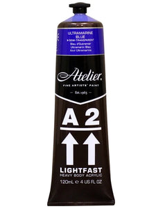 Acrylic- A2  (Ultramarine Blue)  Atelier  Lightfast -120ml/4 oz.