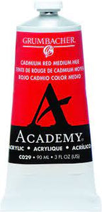 Acrylic- Cadmium Red 2.5 oz Grumbacher Academy