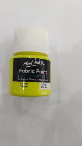 Mont marte -fabric paint 20ml- 5pc