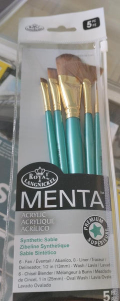 Brush Set- Royal Menta 5pc