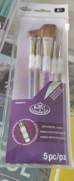 Brush Set- Grip Handles 5pc