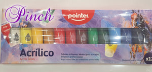 Acrylic Paint Set - 12pc pointer