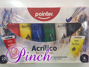 Acrylic Paint Set -6pc Pointer