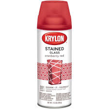 glass stain- krylon spray- 5pc