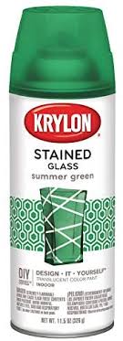 glass stain- krylon spray- 5pc